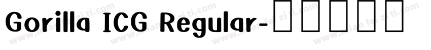 Gorilla ICG Regular字体转换